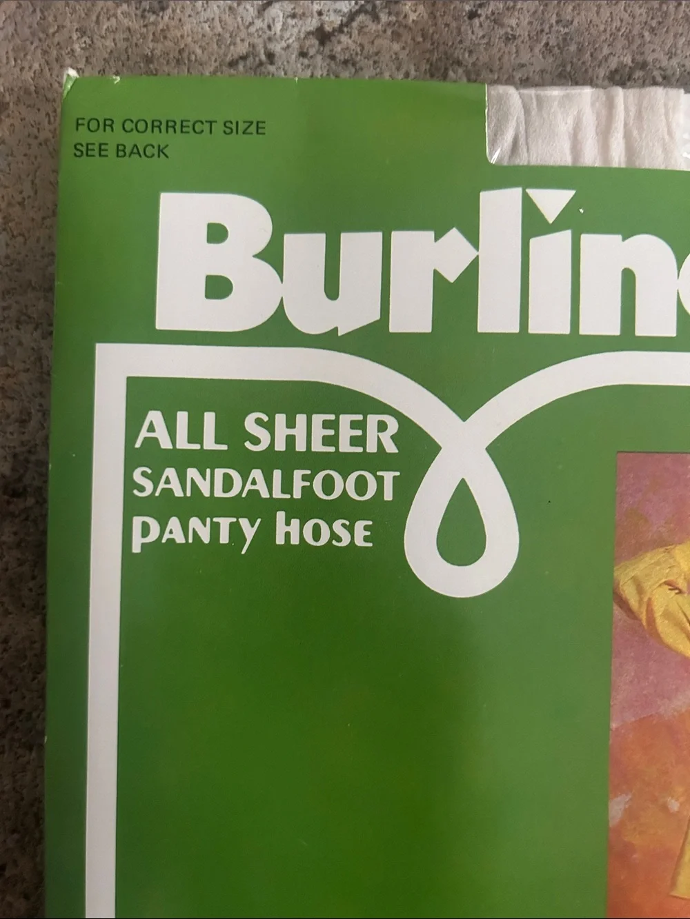 NOS Burlington Off-White Sheer Hosiery in Off White